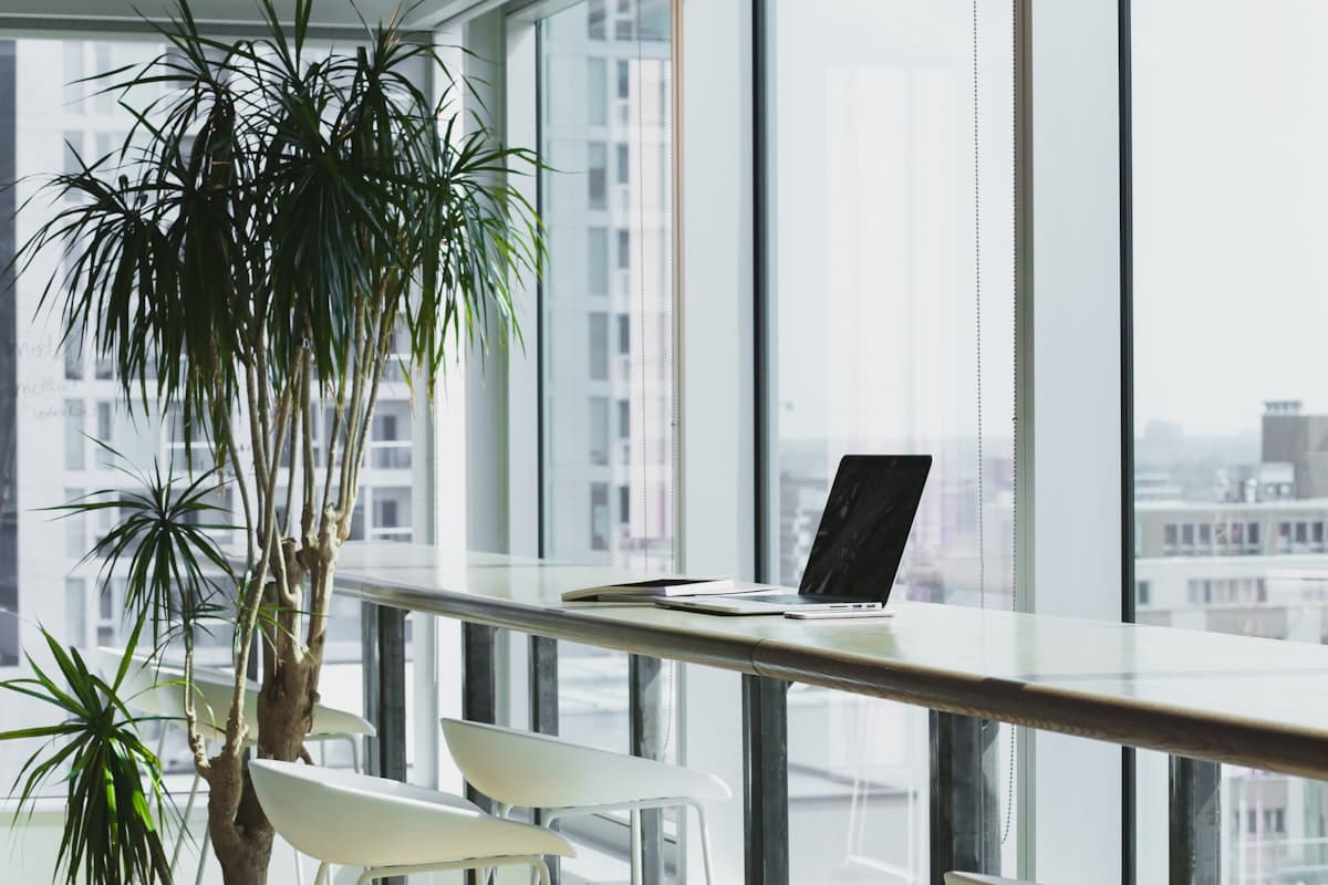 Bright modern workspace with natural light